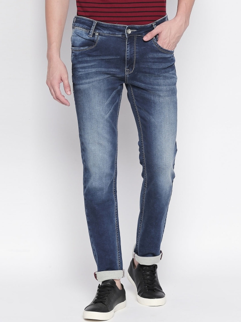 

Mufti Men Blue Regular Fit Mid-Rise Clean Look Stretchable Jeans