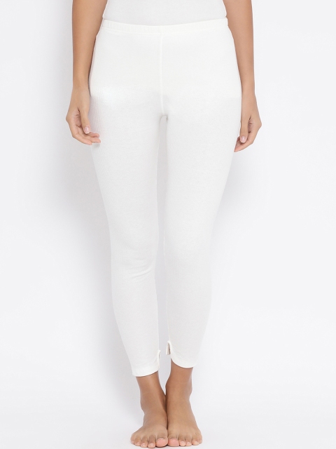 

Macrowoman W-Series Women Off-White Striped Thermal Bottoms