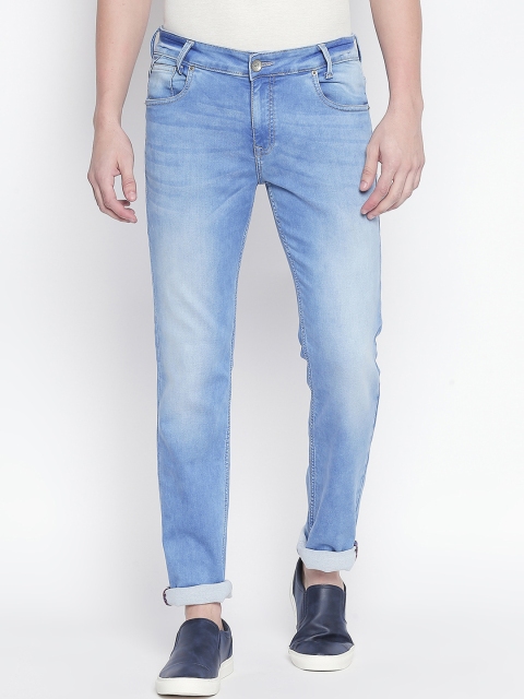 

Mufti Men Blue Regular Fit Mid-Rise Clean Look Stretchable Jeans