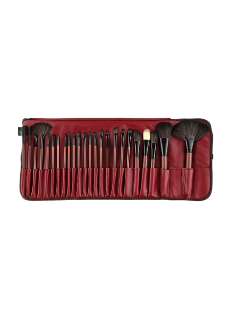 

Foolzy Women Set Of 24 Makeup Brushes, Maroon