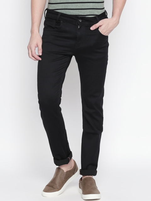 

Mufti Men Black Regular Fit Mid-Rise Clean Look Stretchable Jeans