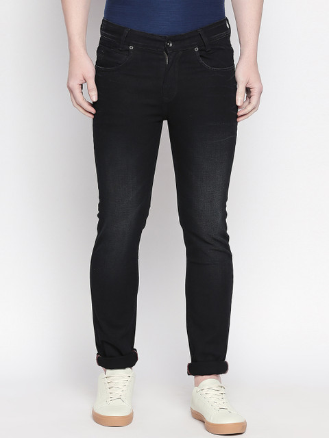 

Mufti Men Black Regular Fit Mid-Rise Clean Look Stretchable Jeans