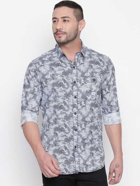 

Mufti Men Blue Original Slim Fit Printed Casual Shirt
