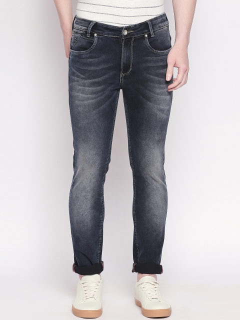 

Mufti Men Blue Regular Fit Mid-Rise Clean Look Stretchable Jeans