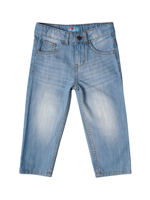 

Kid Studio Boys Blue Straight Fit Mid-Rise Clean Look Jeans