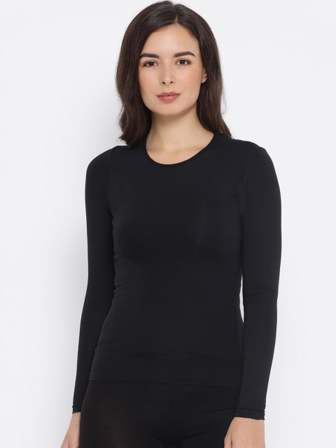 

Macrowoman W-Series Women Black Solid Thermal Top