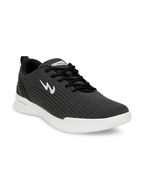 

Campus Men Grey & White Mesh Running Shoes