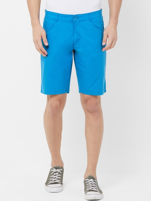

FiTZ Men Blue Solid Regular Fit Regular Shorts