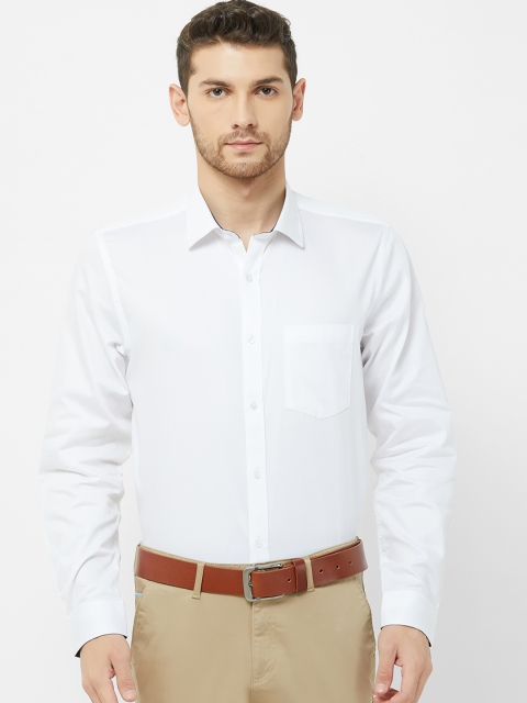 

Solemio Men White Regular Fit Solid Formal Shirt