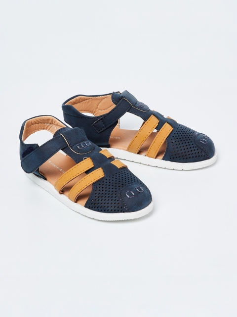 

Fame Forever by Lifestyle Boys Navy Blue & Mustard Comfort Sandals