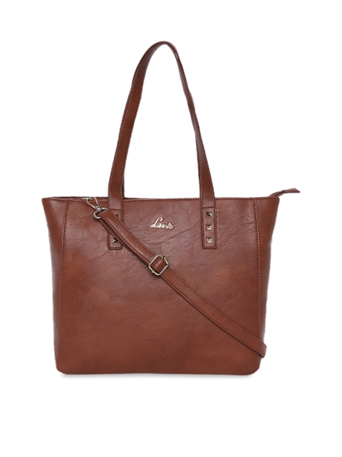 Brown Solid Shoulder Bag