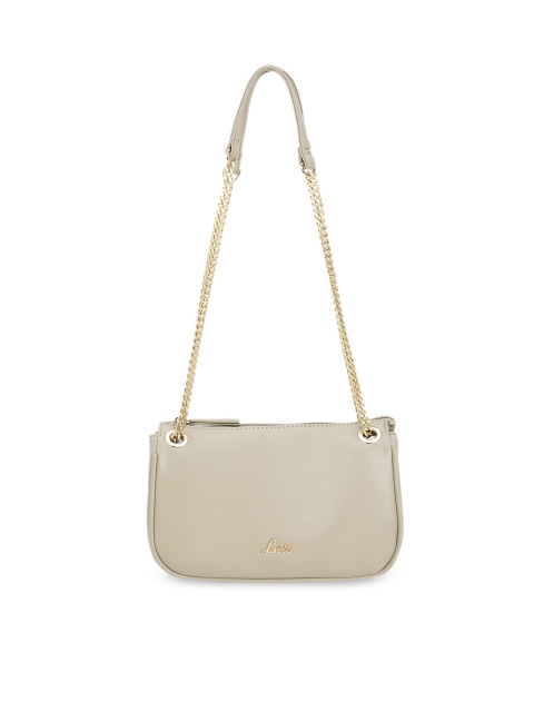 

Lavie Beige Solid Shoulder Bag