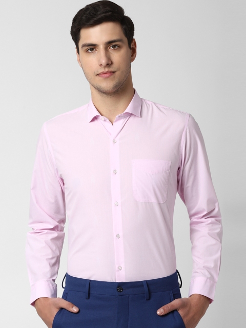 

Peter England Men Pink Slim Fit Solid Formal Shirt