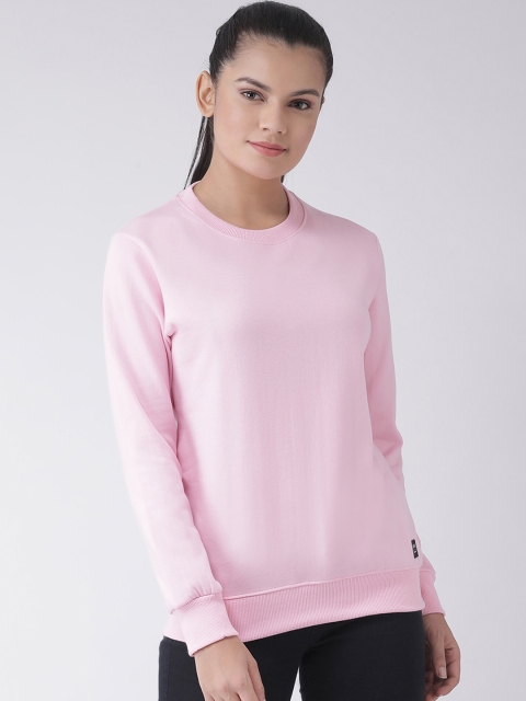 

GRIFFEL Women Pink Solid Sweatshirt