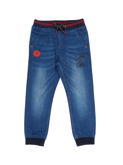 

Pantaloons Junior Boys Navy Blue Tapered Fit High-Rise Clean Look Jeans
