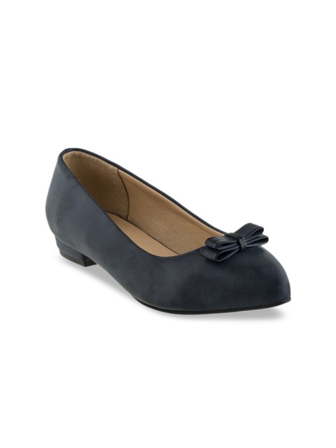 

Sherrif Shoes Women Navy Blue Solid Ballerinas