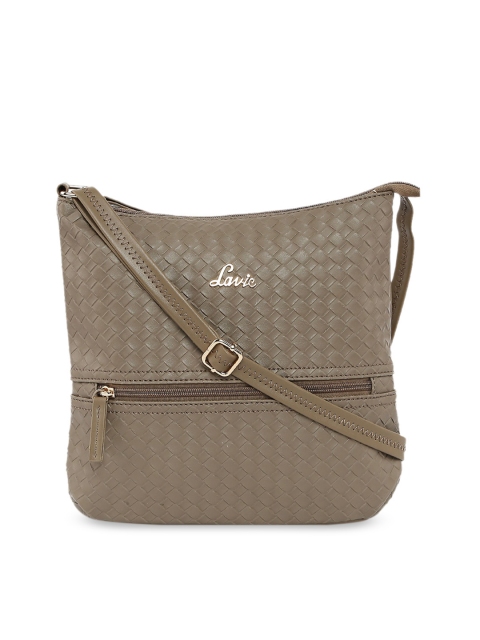 

Lavie Taupe Textured Sling Bag