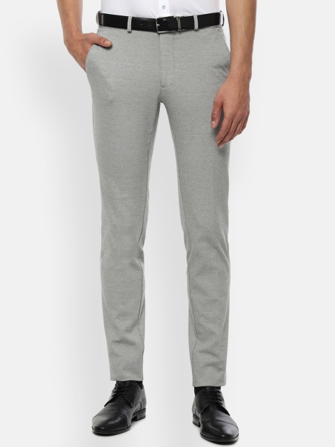 

Van Heusen Sport Men Grey Slim Fit Solid Formal Trousers