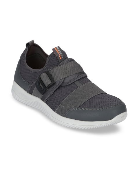 

Red Tape Men Charcoal Textile Walking Shoes