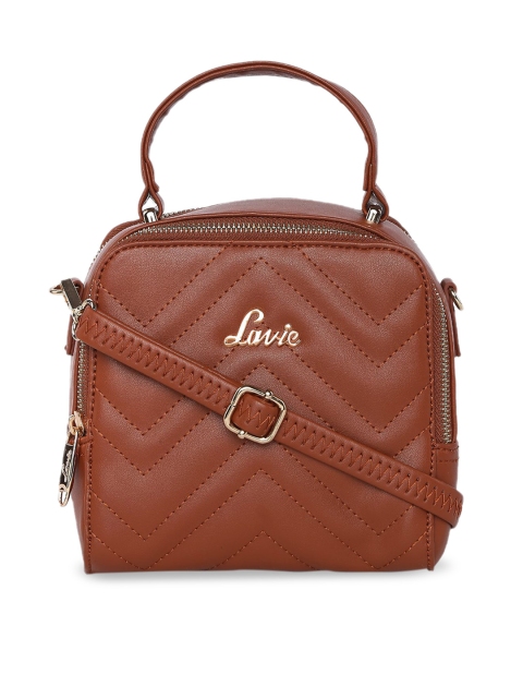 

Lavie Brown Solid Sling Bag