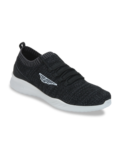 

Red Tape Men Black Textile Walking Shoes