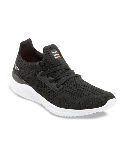 

Red Tape Men Black Textile Walking Shoes