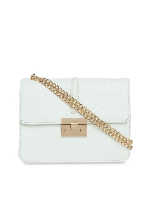 

Lavie White Solid Sling Bag