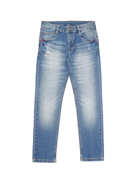 

Pantaloons Junior Boys Blue Tapered Fit High-Rise Clean Look Jeans