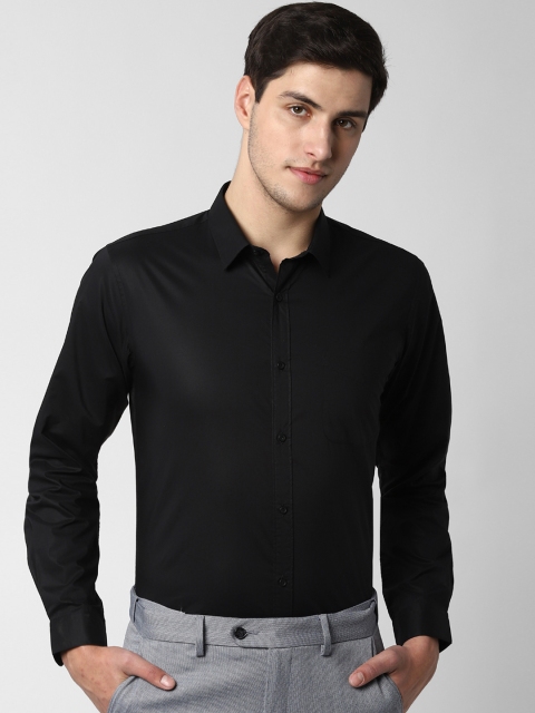 

Peter England Men Black Slim Fit Solid Formal Shirt