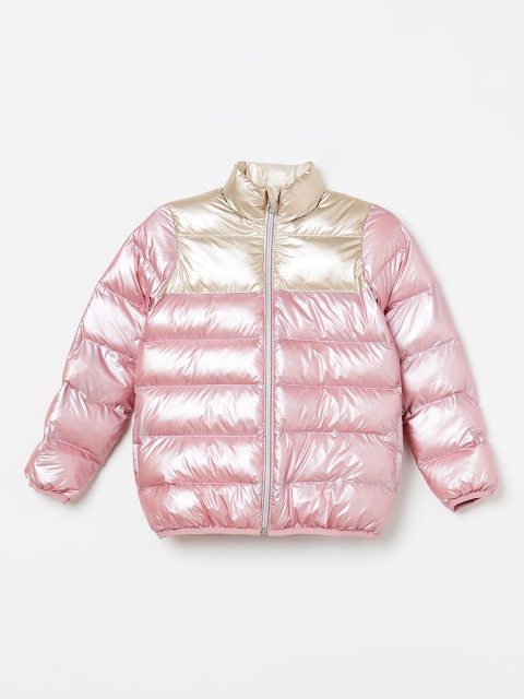 

Fame Forever by Lifestyle Girls Pink Solid Puffer Jacket