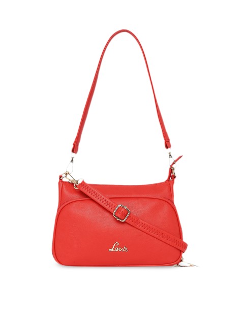 

Lavie Coral Red Solid Sling Bag