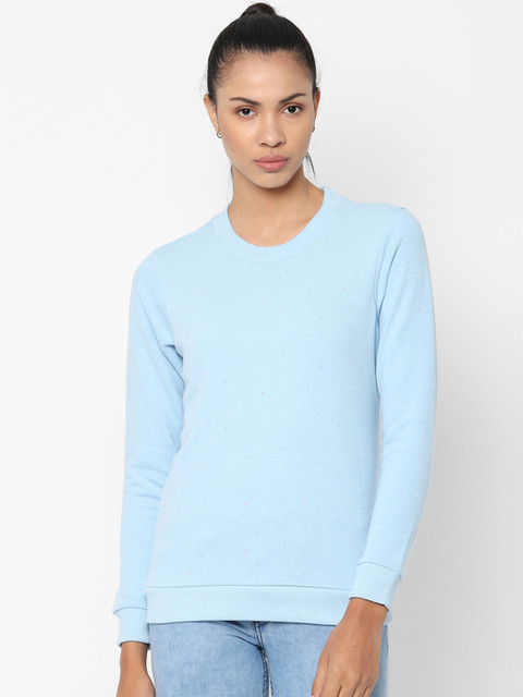 

Allen Solly Woman Blue Printed Sweatshirt