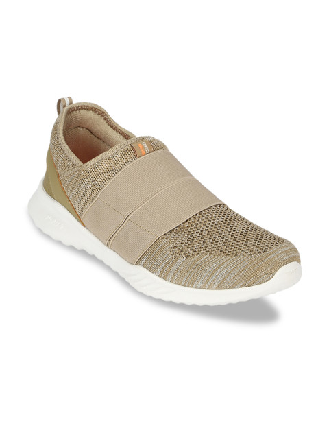 

Red Tape Men Beige Textile Memory Foam Walking Shoes