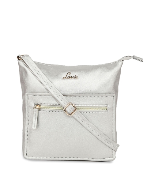

Lavie Gunmetal-Toned Solid Sling Bag, Metallic
