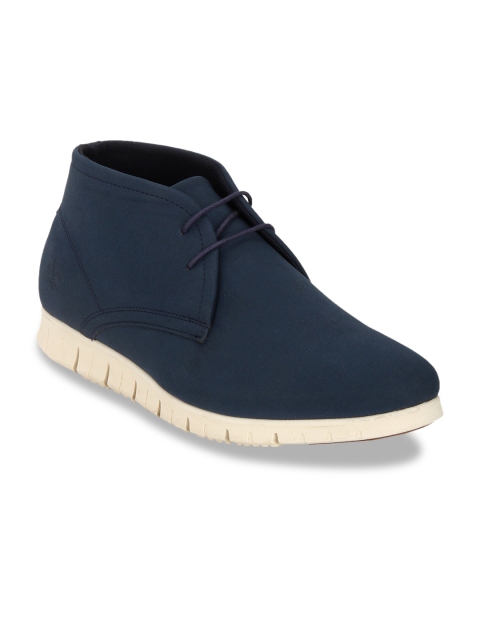 

Bond Street By Red Tape Men Blue Solid Synthetic Mid-Top Sneakers
