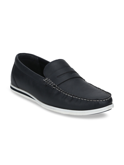 

Bond Street By Red Tape Men Navy Blue Solid Loafers