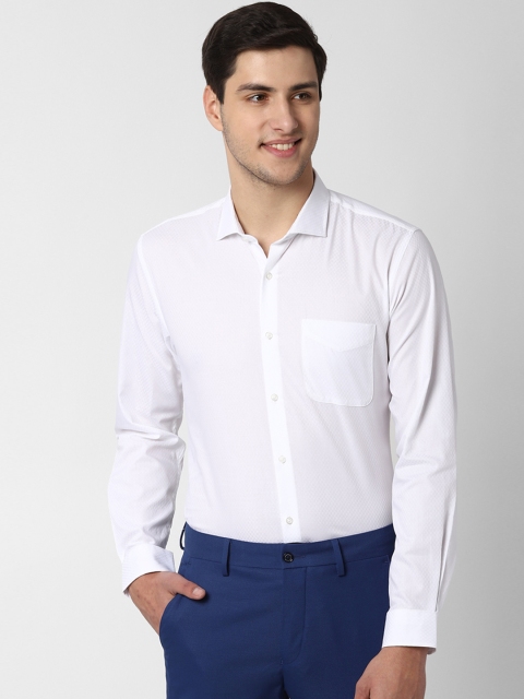 

Peter England Men White Regular Fit Solid Formal Shirt