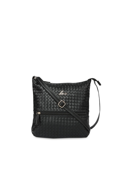 

Lavie Black Textured Sling Bag
