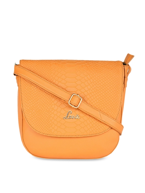 

Lavie Yellow Solid Sling Bag