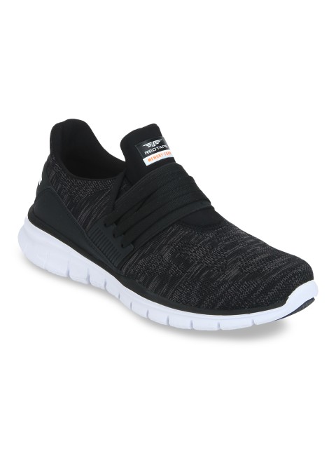 

Red Tape Men Black Textile Walking Shoes