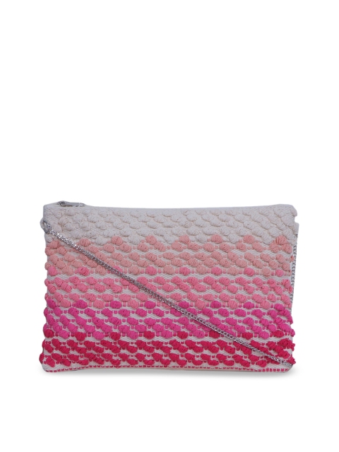 

Diwaah Multicoloured Self Design Handmade Sling Bag, Multi