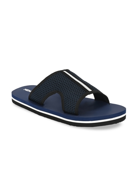 

MENGLER Men Blue Self Design Sliders