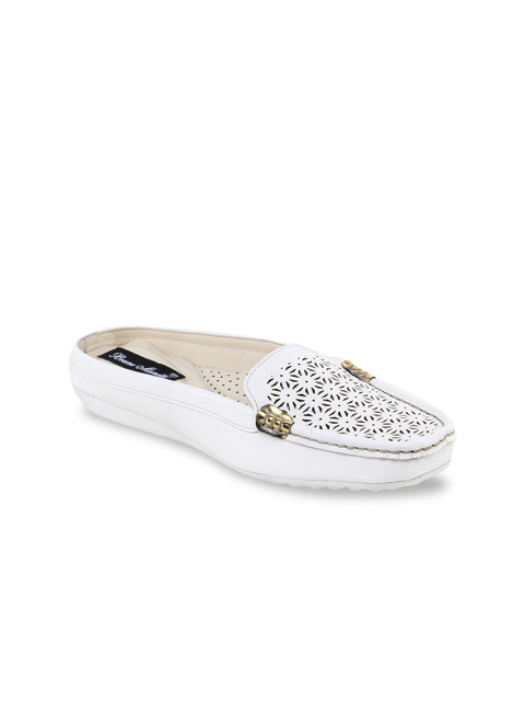 

Bruno Manetti Women White Loafers