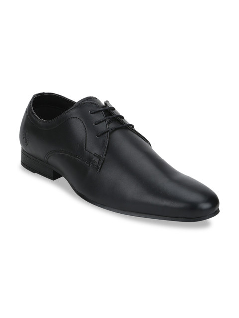 

Bond Street By Red Tape Men Black Solid Formal Derbys