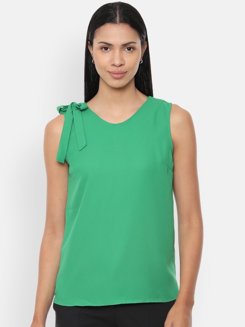 Van Heusen Woman Green Solid Top