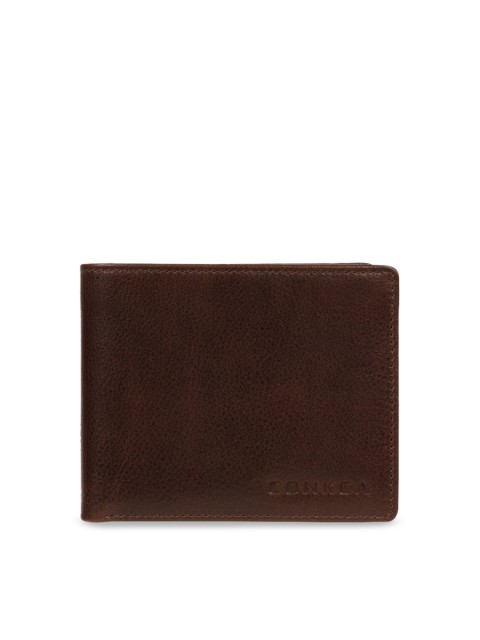 

PURE LUXURIES LONDON Men Brown Solid Genuine Leather Kingsley Wallet