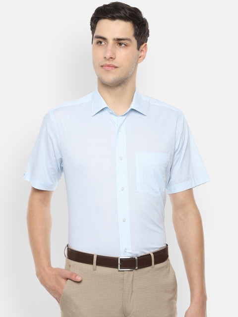 

Van Heusen Men Blue Regular Fit Printed Formal Shirt