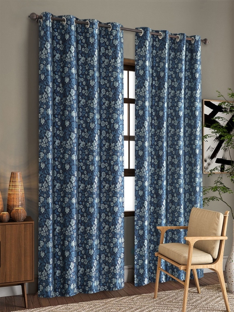 

Deco Window Navy Blue Set of 2 Curtains