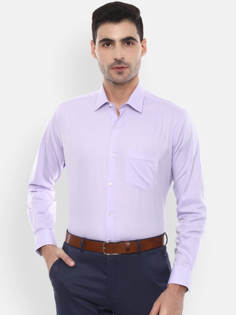 

Van Heusen Men Lavender Regular Fit Solid Formal Shirt