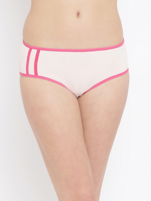 

Clovia Women Pink Solid Mid-Rise Hipster Briefs PN2622P22